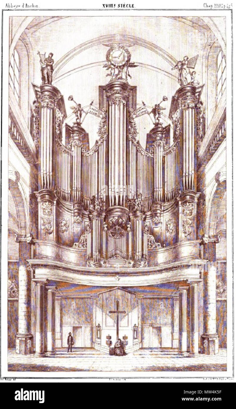 23 Abbaye d'Anchin-Les Orgues de La Collégiale Notre-Dame de Douai Stockfoto