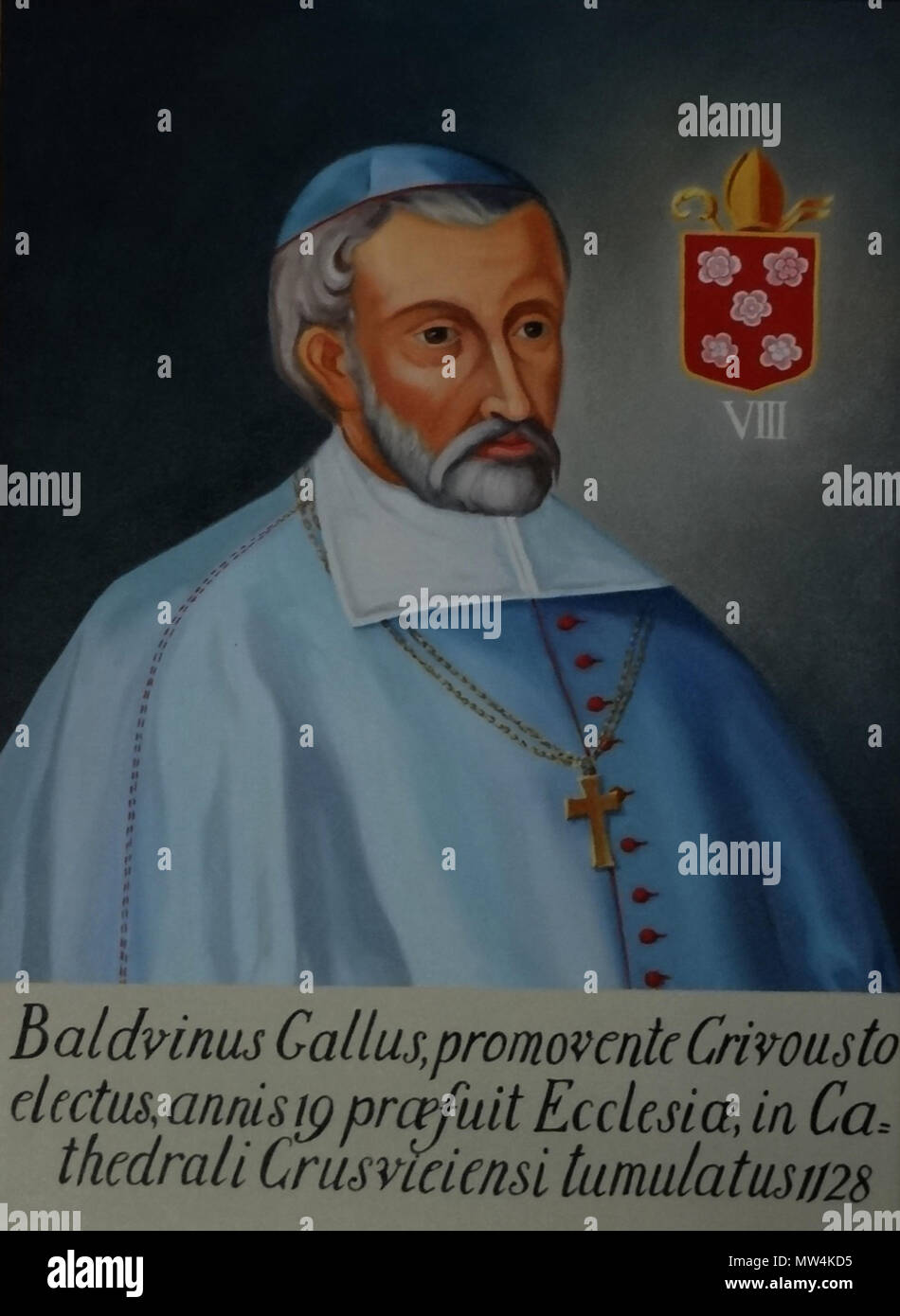 . Polski: Baldvin Gall, biskup kruszwicki w latach 1111 - 1128. 18 August 2013, 07:53:40. Unbekannt 69 Baldvinus Gallus Stockfoto