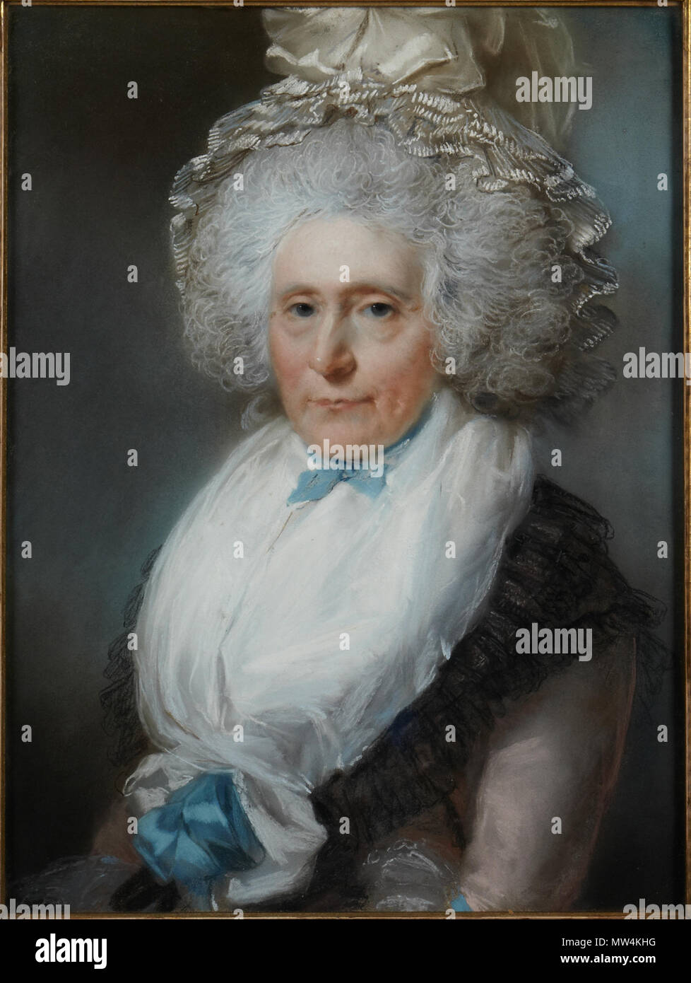 . Englisch: John Russell, britischer, 1745 - 1806 Frau Francis Willis Pastell 61 x 46 cm (24 x 18 1/8 in.) Rahmen: 76,5 × 61,5 × 6 cm (30 1/8 x 24 1/4 x 2 3/8 in.) Nachlass von Frau Marguerite L. Buckner, in Erinnerung an ihren verstorbenen Mann, Harry Bamberger x 1975-222 Die angezeigten Informationen nicht von einem Kurator genehmigt worden. . Vor 1806 6 1806, Russell, John, Frau Francis Willis Stockfoto