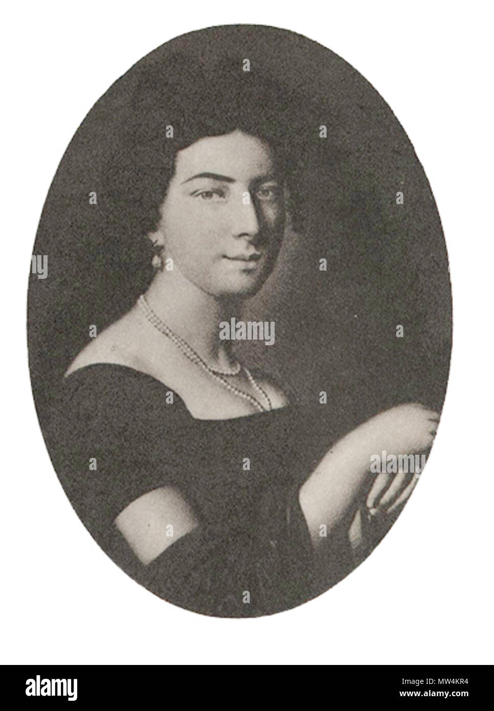 . Caroline Kolbe-Ridderstolpe (1793-1878). 1815. Anonyme gouache mit Signatur i. H.115 Caroline Ridderstolpe Stockfoto