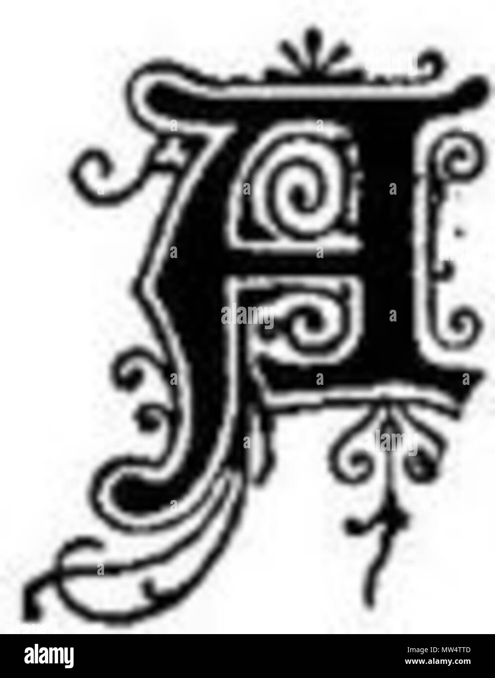 . Français: Lettrine ein du Livre' Le Korsett de Toilette". 16 September 2014, 22:34:40. Mme&M, F. Lacroix 20A Le Korsett de Toilette Stockfoto