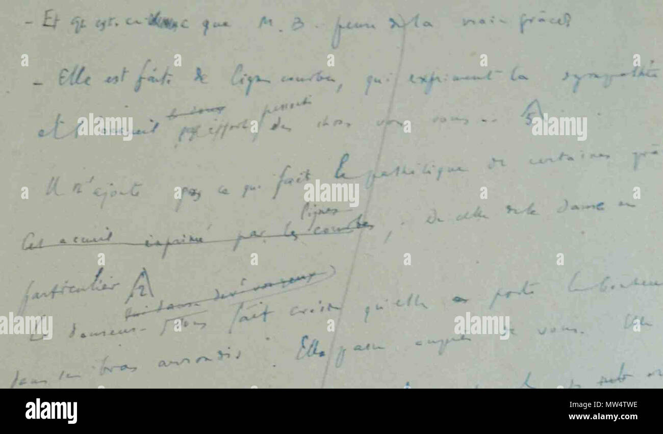 176 Ebauche du Passage sur la danse et la beauté Stockfoto