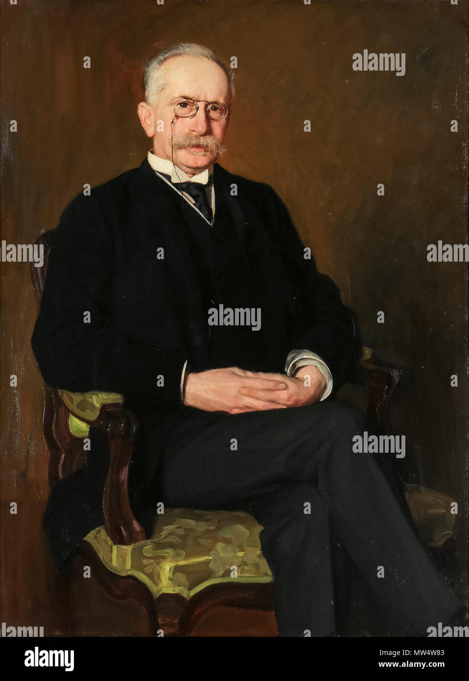 458 Oscar Björck - Porträt von Eugene Samson Stockfoto