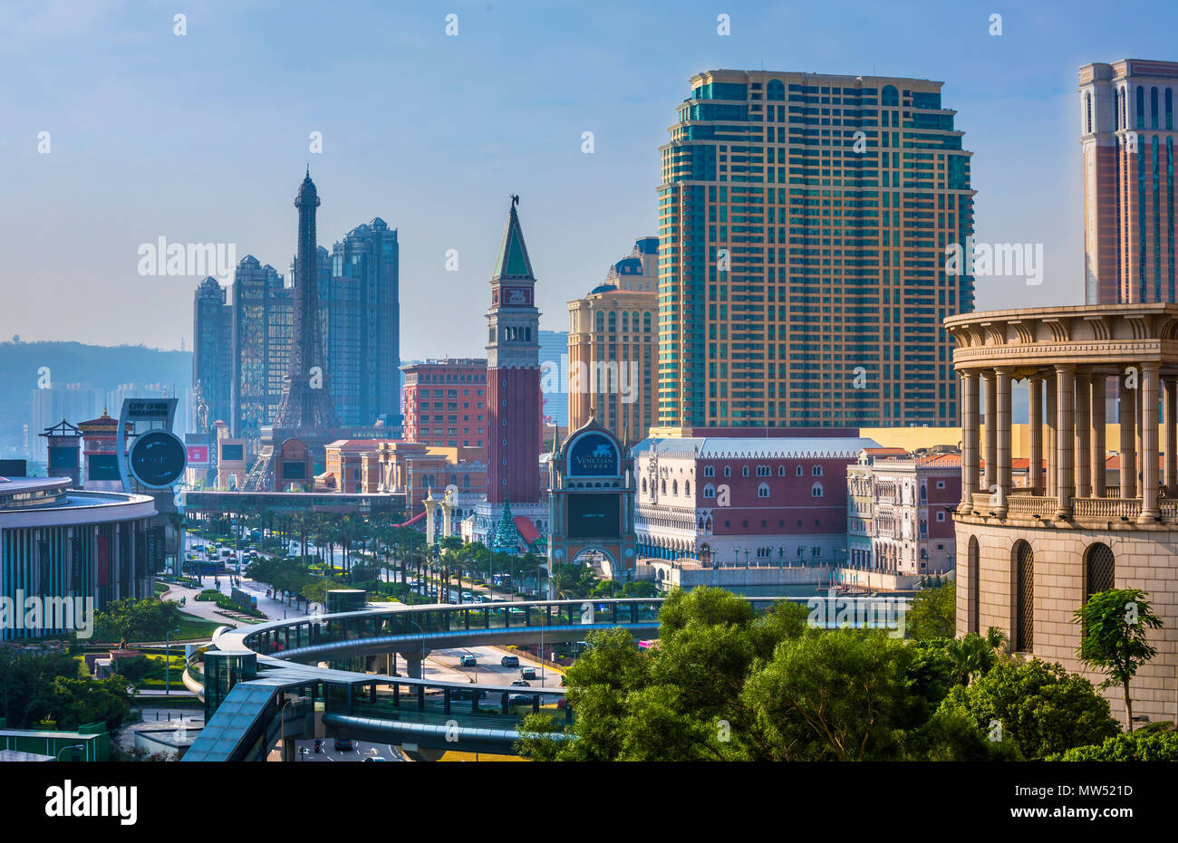 China, Macau Taipa, Stadt, Bezirk, Strada tun Istmo Avenue Stockfoto