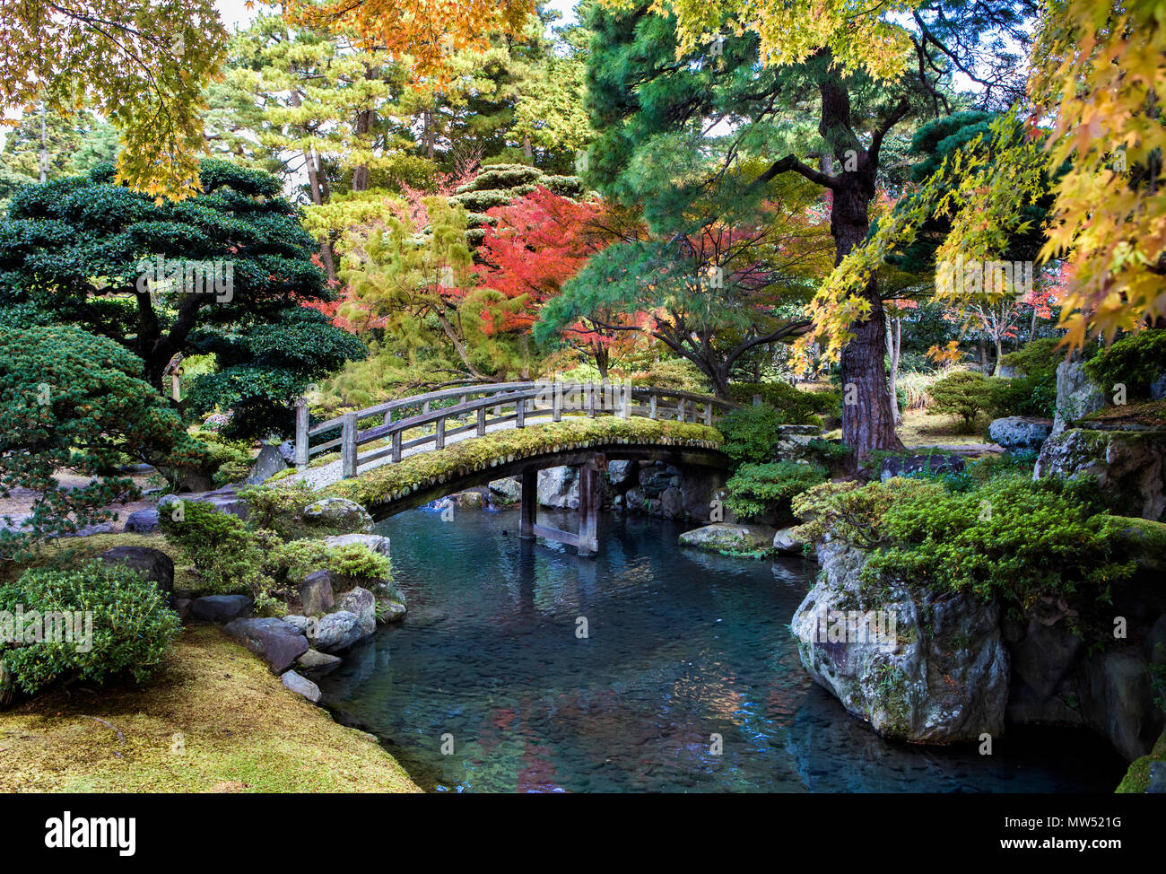 Japan, Kyoto City, Imperial Palace Gardens Stockfoto