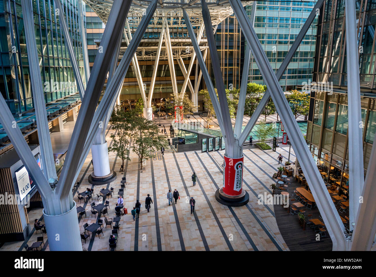 Japan, Tokyo City, Roppongi District, Midtown komplexer Gebäude. Stockfoto