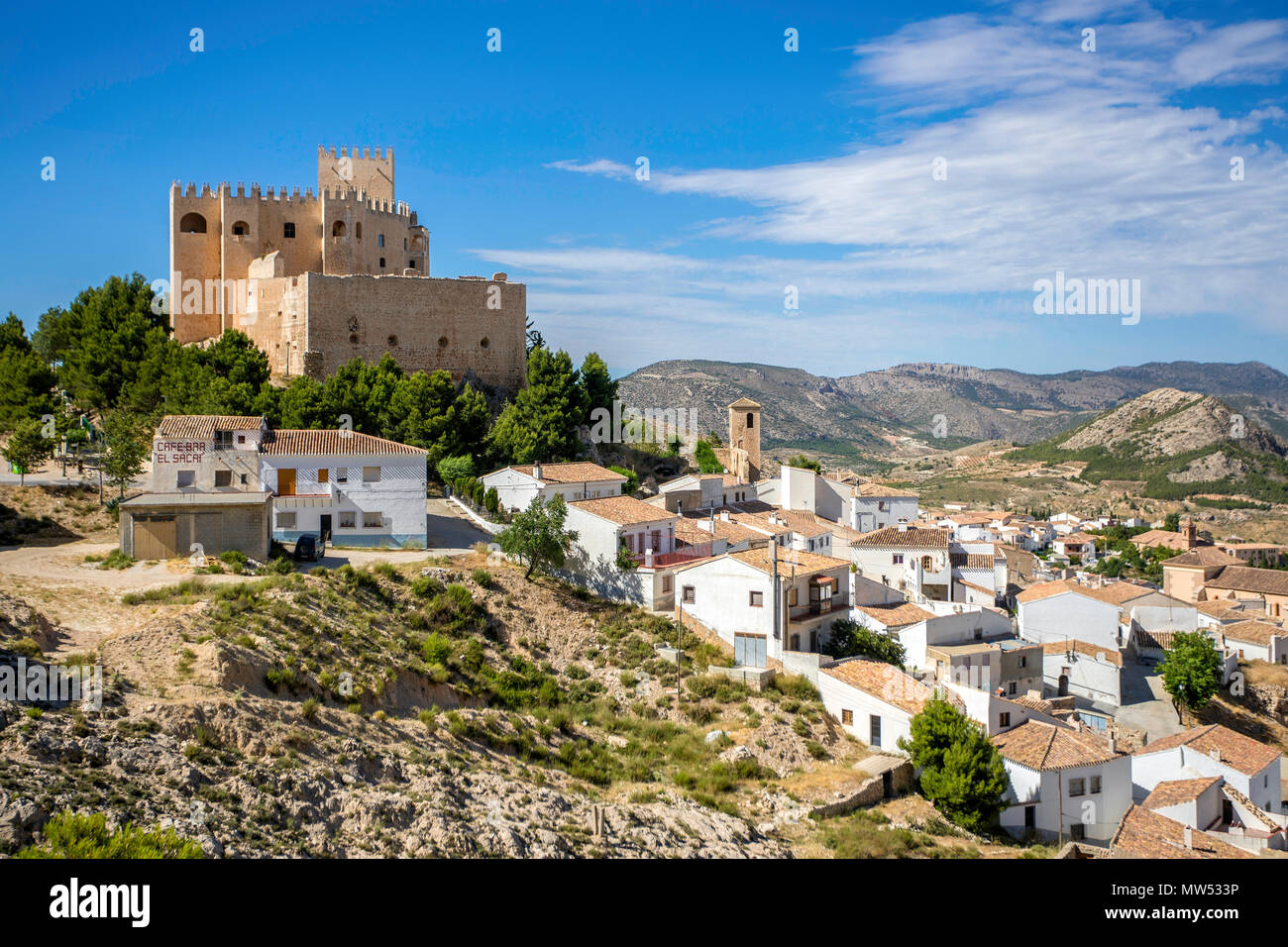 Spanien Andalusien In Der Provinz Almeria Velez Blanco Stadt Marques De Los Velez Schloss Stockfotografie Alamy