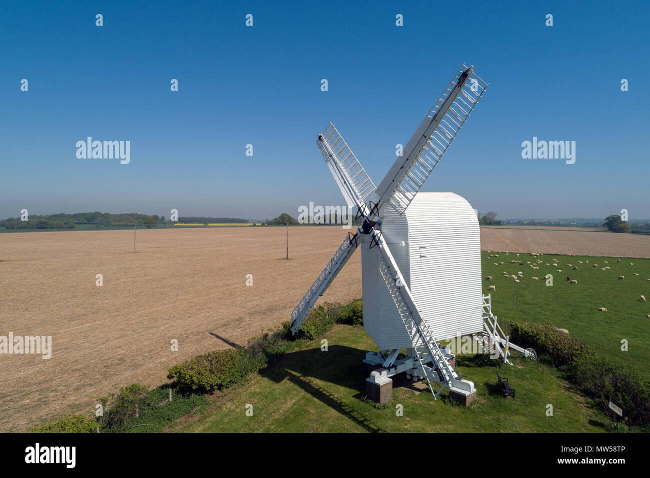 Chillenden Windmühle in Kent, Großbritannien Stockfoto