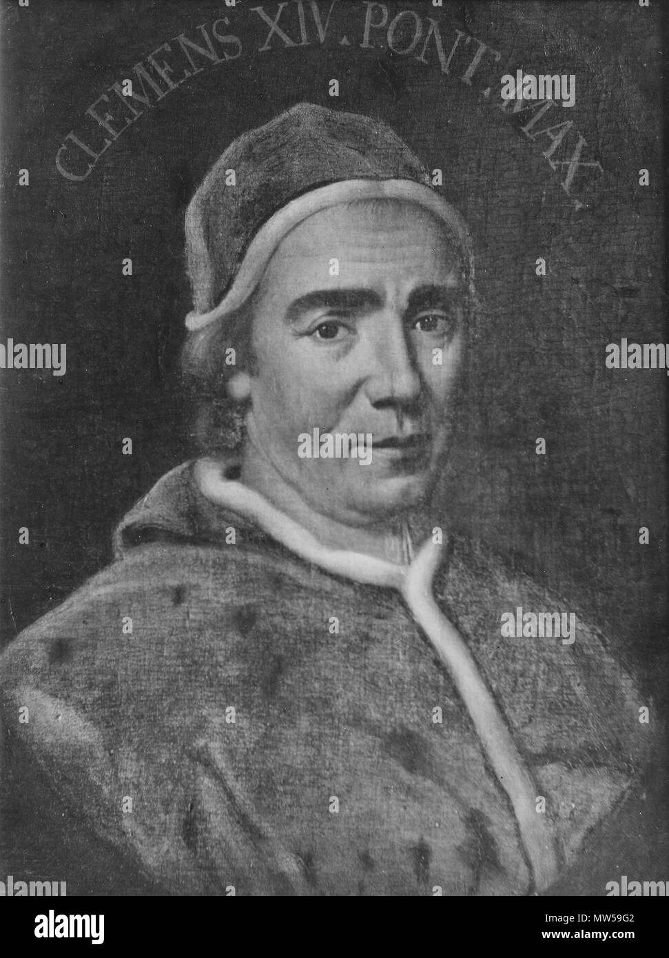 Grh 1498 sv 133 Clemens XIV., 1705-1774, påve - Nationalmuseum - 16167 Stockfoto