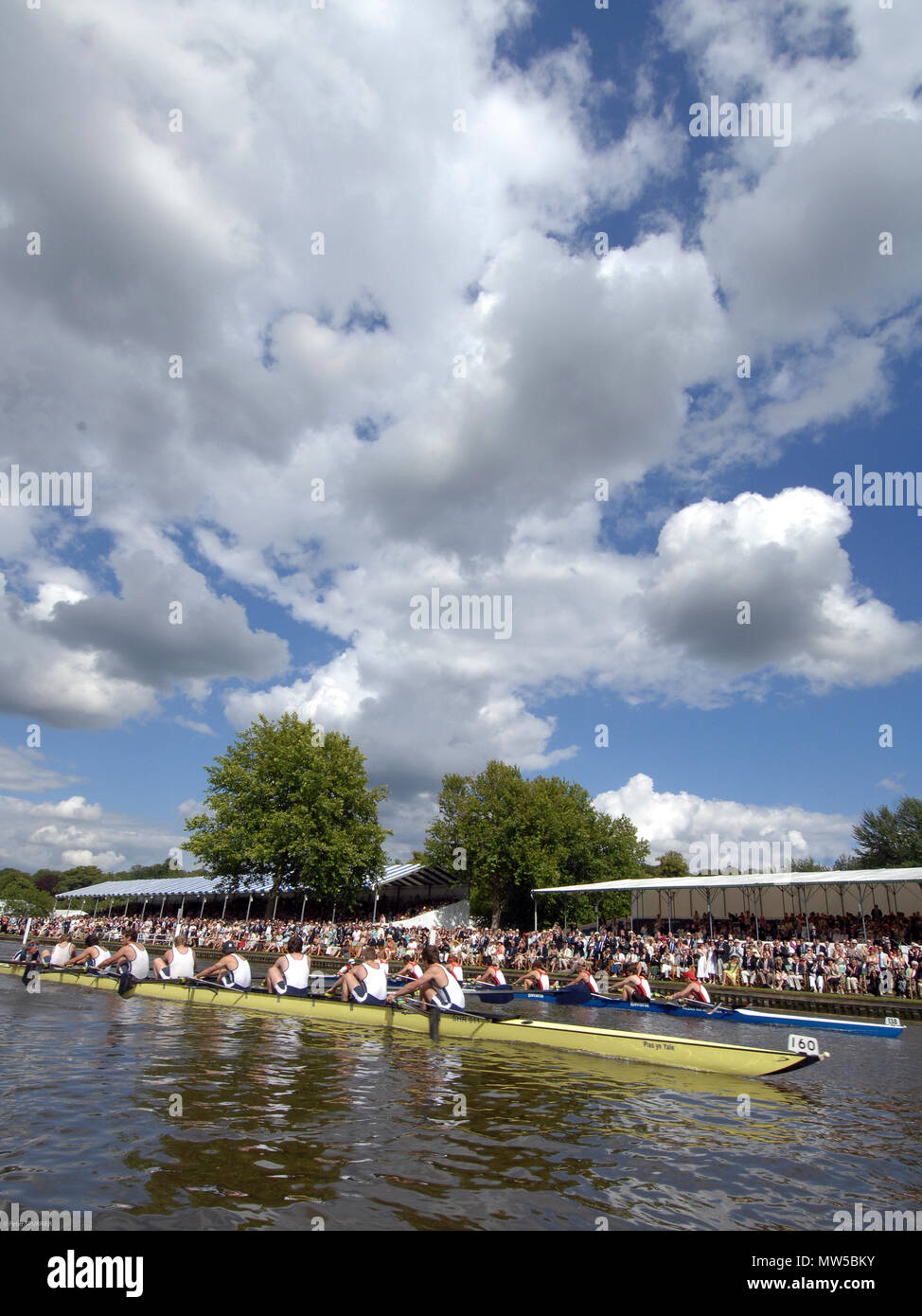 In Henley, GROSSBRITANNIEN, Sonntag 08/07/2007 Henley Royal Regatta, Henley Regatta Kurs, Endrunde, Prinzessin Elizabeth Challenge Cup, Buck's, Shrewsbury Stockfoto