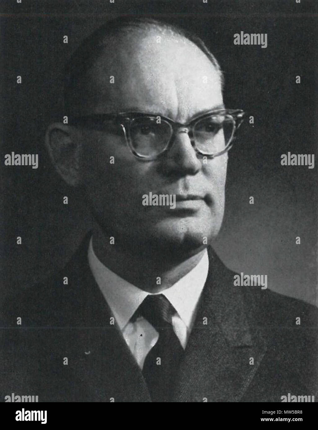 . Dansk: Jørgen Brinch Hansen omkring 1960. Vom 4. Dezember 2015, 09:38:09. Foto von herum 1960, unbekannter Fotograf 311 JBH ca 1960 Stockfoto
