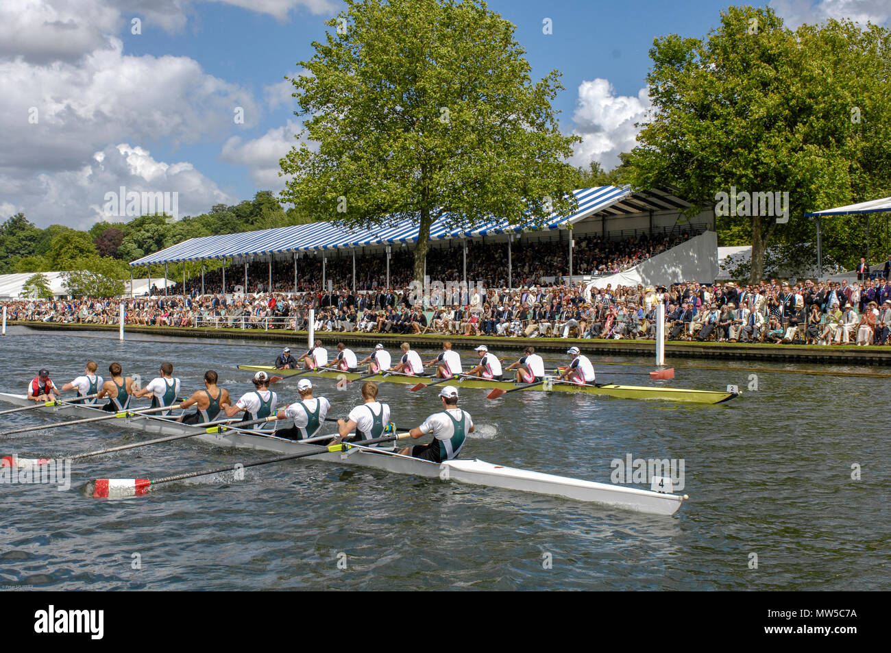 In Henley, GROSSBRITANNIEN, Anzeigen, Progress-Board, Halbfinale, Grand Challenge Cup, Victoria Ruderclub und Kingston Ruderverein, Kanada, vs. Stockfoto