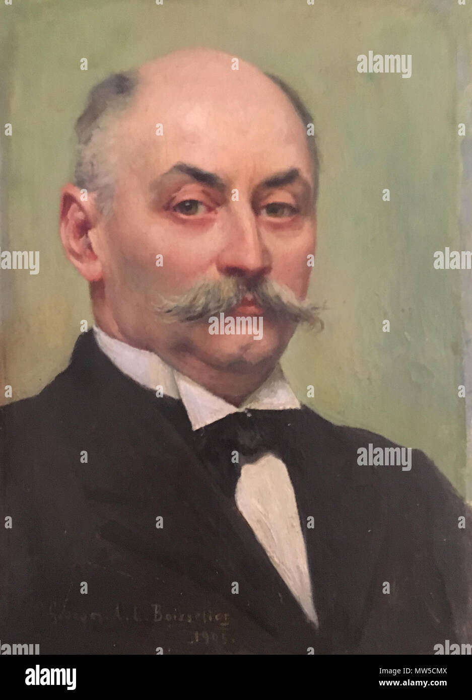 495 Portrait Léon Fontaine Stockfoto