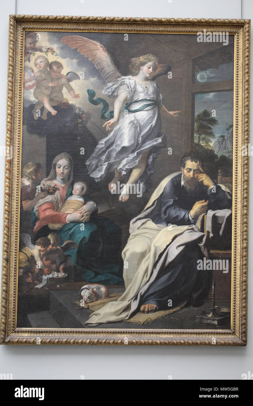 . Nederlands: Jozef in een droom Door een Engel gewaarschuwd. Englisch: Object im Museum der Schönen Künste, Wiki liebt Kunst, Gent, Belgien Français: Objet dans le Musée des Beaux-Arts, Wiki liebt Kunst, Gent, Belgique Nederlands: Objekt in het Museum voor Schone Kunsten, Wiki liebt Kunst, Gent, 4900 Dies ist eine Datei im Museum erstellt: Museum der Schönen Künste in Gent. 20 August 2016, 15:26:37. Romaine 646 Wiki liebt Kunst - Gent - Museum voor Schone Kunsten - Jozef in een droom Door een Engel gewaarschuwd (Q 21680656) Stockfoto