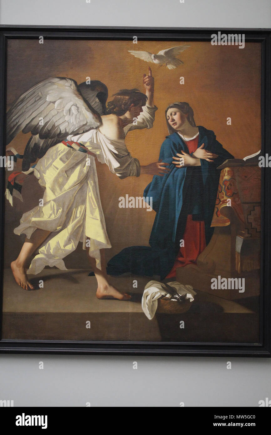 . Nederlands: De Annunciatie. Englisch: Object im Museum der Schönen Künste, Wiki liebt Kunst, Gent, Belgien Français: Objet dans le Musée des Beaux-Arts, Wiki liebt Kunst, Gent, Belgique Nederlands: Objekt in het Museum voor Schone Kunsten, Wiki liebt Kunst, Gent, 4900 Dies ist eine Datei im Museum erstellt: Museum der Schönen Künste in Gent. 20 August 2016, 15:31:29. Romaine 645 Wiki liebt Kunst - Gent - Museum voor Schone Kunsten-de Annunciatie (Q 21680687) Stockfoto
