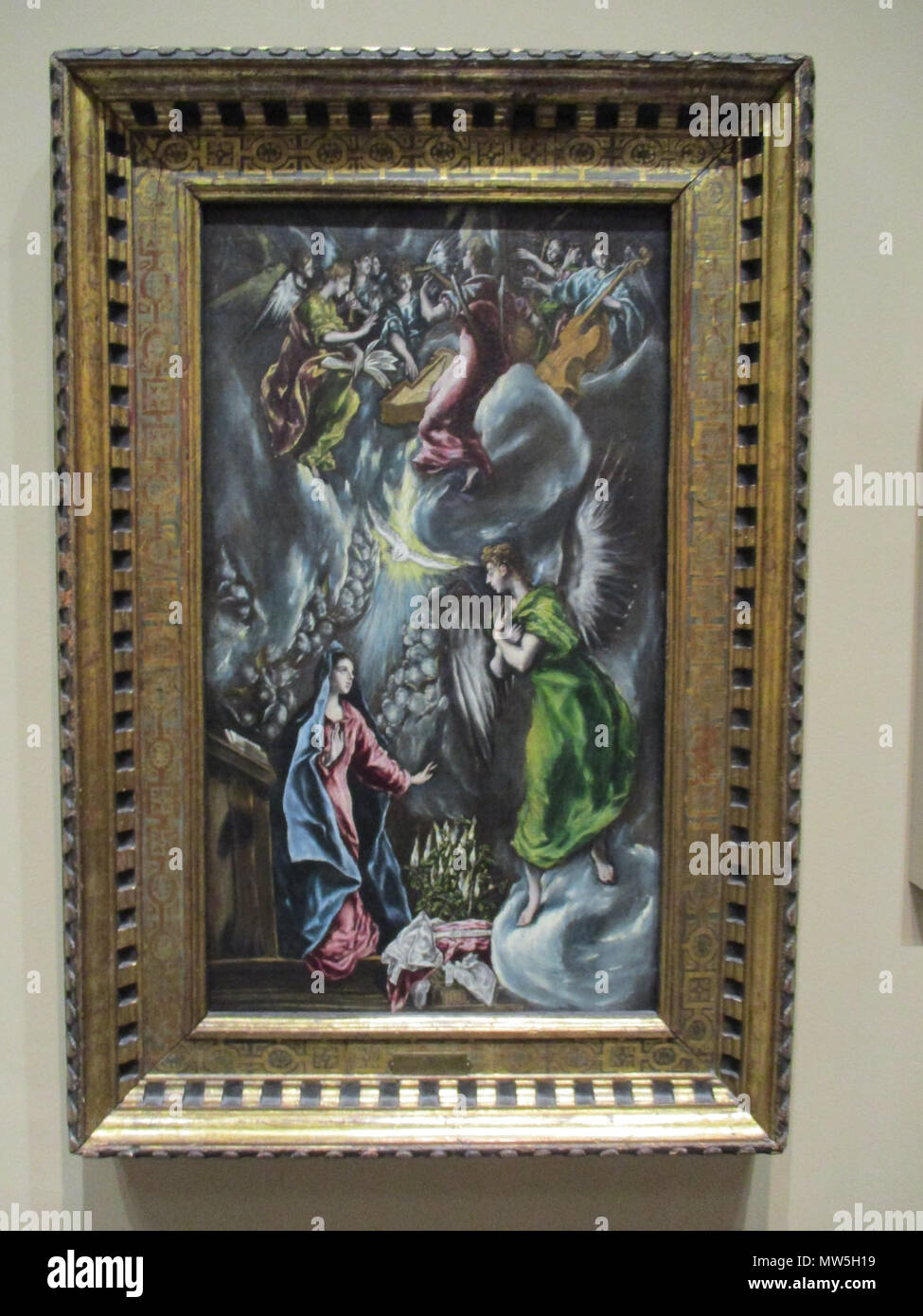 . Englisch: Die Verkündigung, von El Greco (Bilbao Museum der Schönen Künste). 17 September 2016, 10:02:16. El Greco 48 Verkündigung - el Greco 0975 Stockfoto
