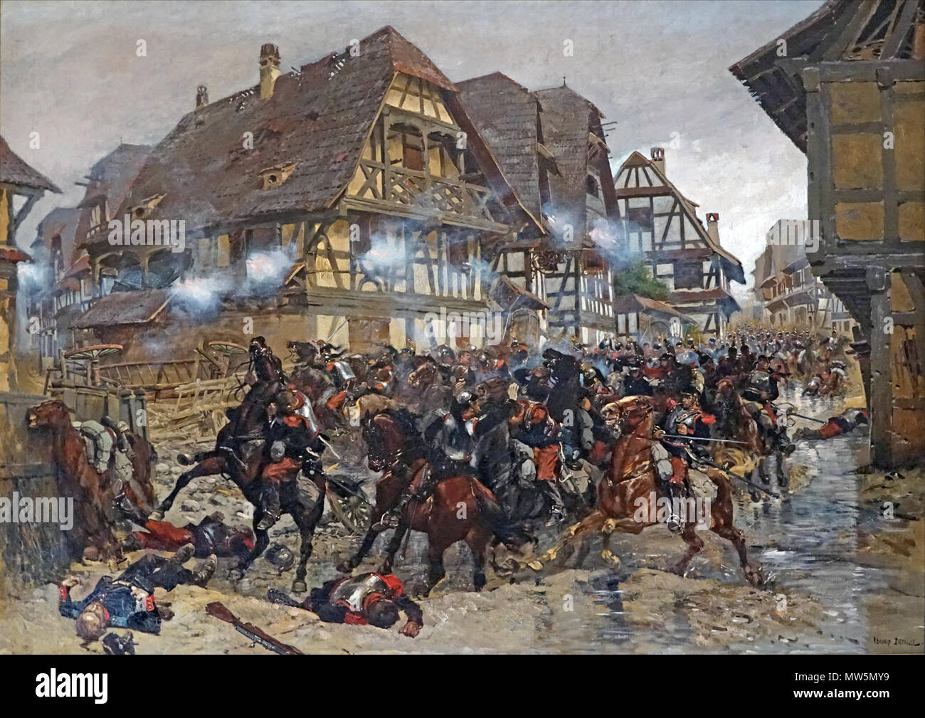 353 La kostenlos des Kürassiere d'E. Detaille (Musée de la bataille du 6 août 1870, Woerth) (35987439962) Stockfoto