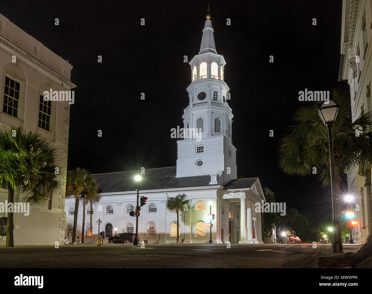 Saint Michaels Kirche in Charleston SC Stockfoto