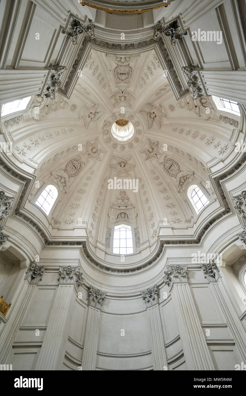 Italien, Rom, Kirche von Sant'Ivo alla Sapienza Innenraum Stockfoto