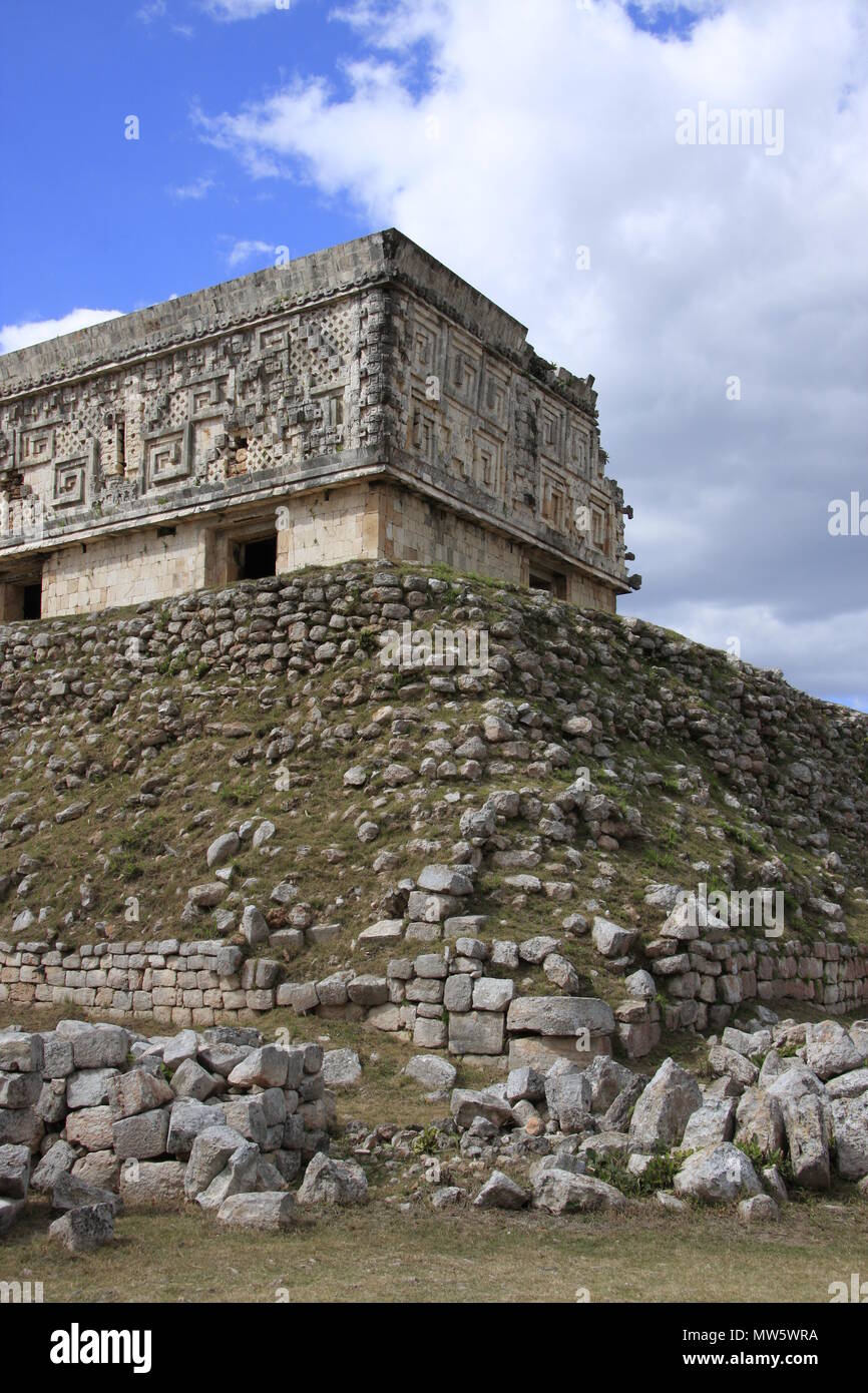 The Governor's Palace - Uxmal - Antike Stadt auf der Halbinsel Yucatan Stockfoto