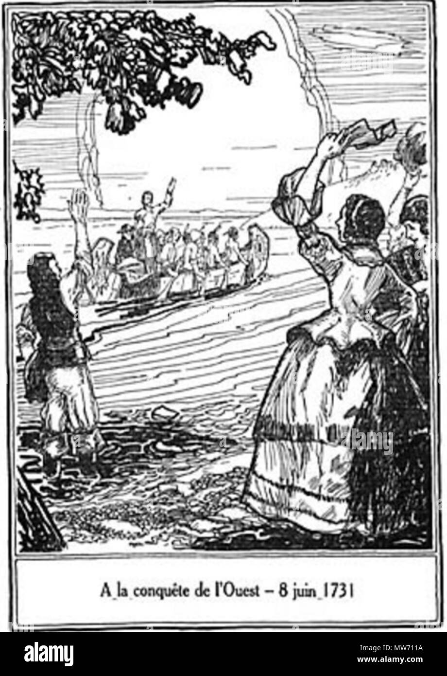 20 A la conquête de l'Ouest Stockfoto