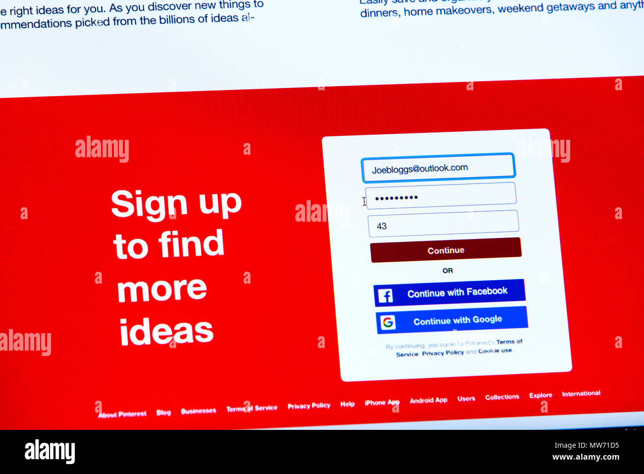 Internet anmelden, melden Sie sich Details, Benutzername, Passwort, Internet Passwort, Internet, Webseite, Website, Internetseite, Homepage, Web, Seite, Seiten, Stockfoto