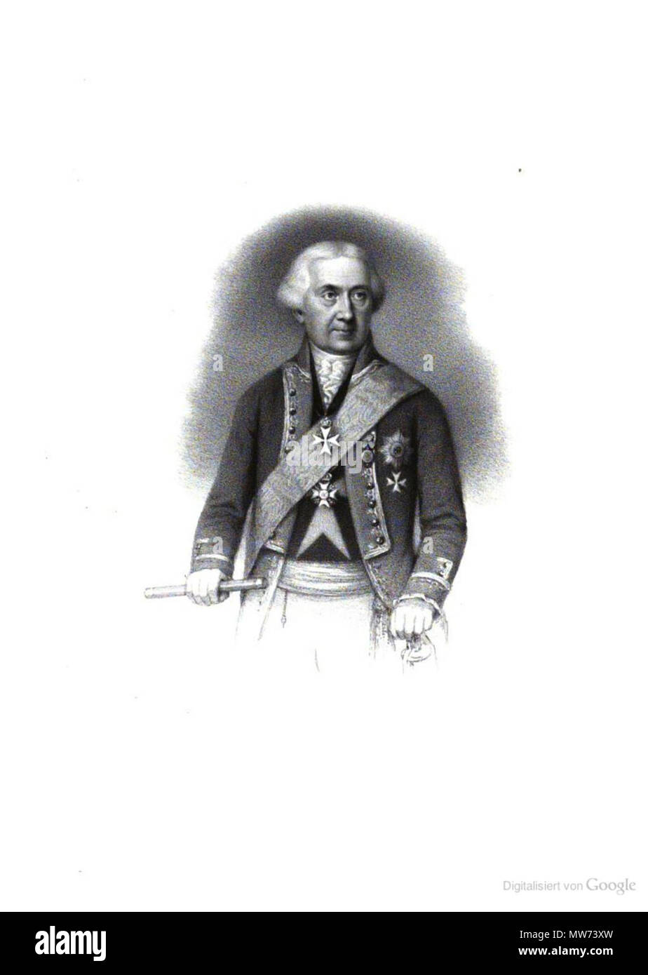 . English: Alexander Friedrich von Knobelsdorff (* 13. Mai 1723 in Cunow bei Crossen; † 10. Dezember 1799 in Stendal) war ein preußischer Generalfeldmarschall. Datum unbekannt. Unbekannt 35 Alexander Friedrich von knobelsdorff Stockfoto