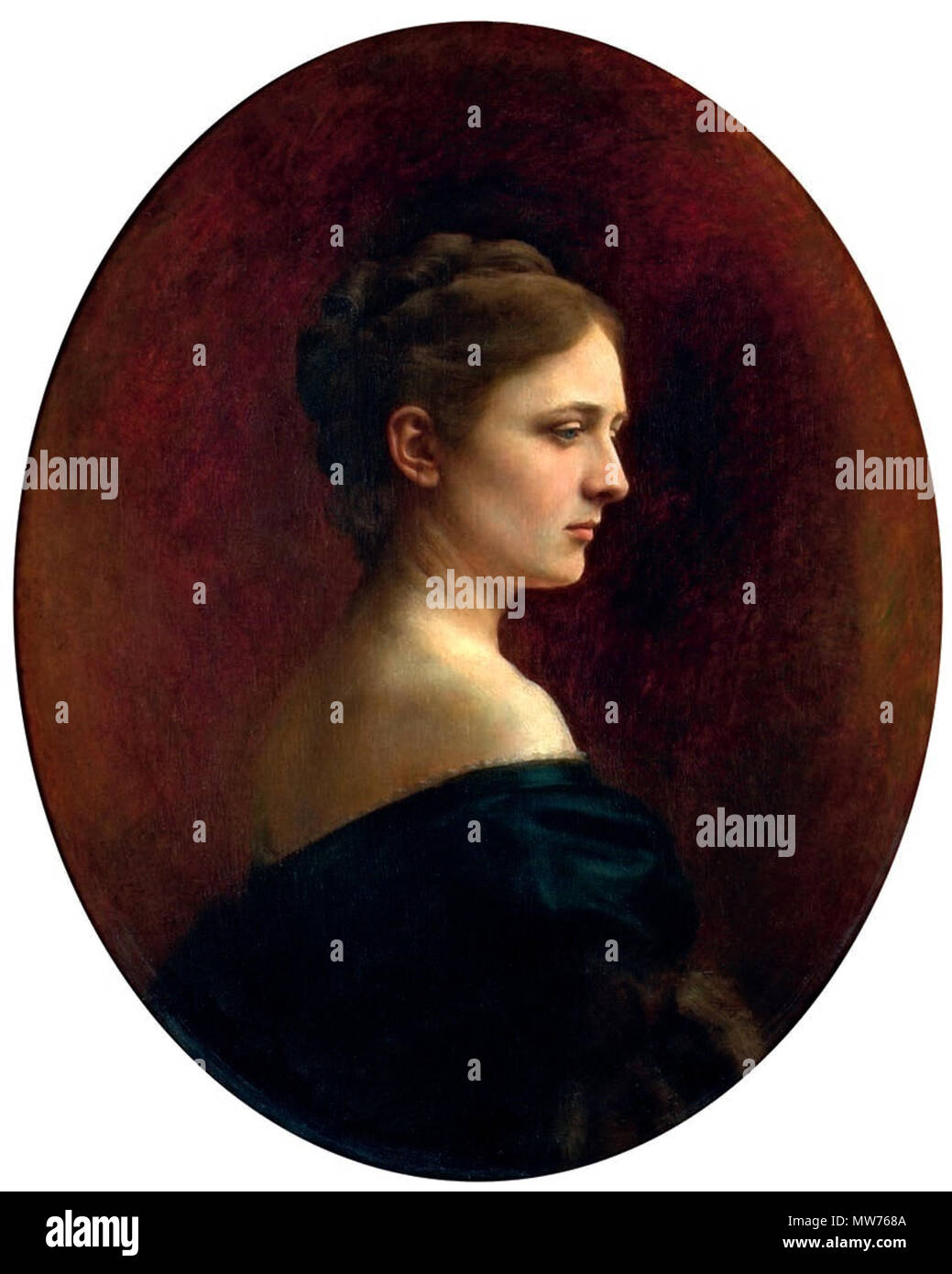 . Polski: Portret Anieli Zamoyskiej. ca. 1872. Unbekannt 47 Aniela Zamoyska Stockfoto