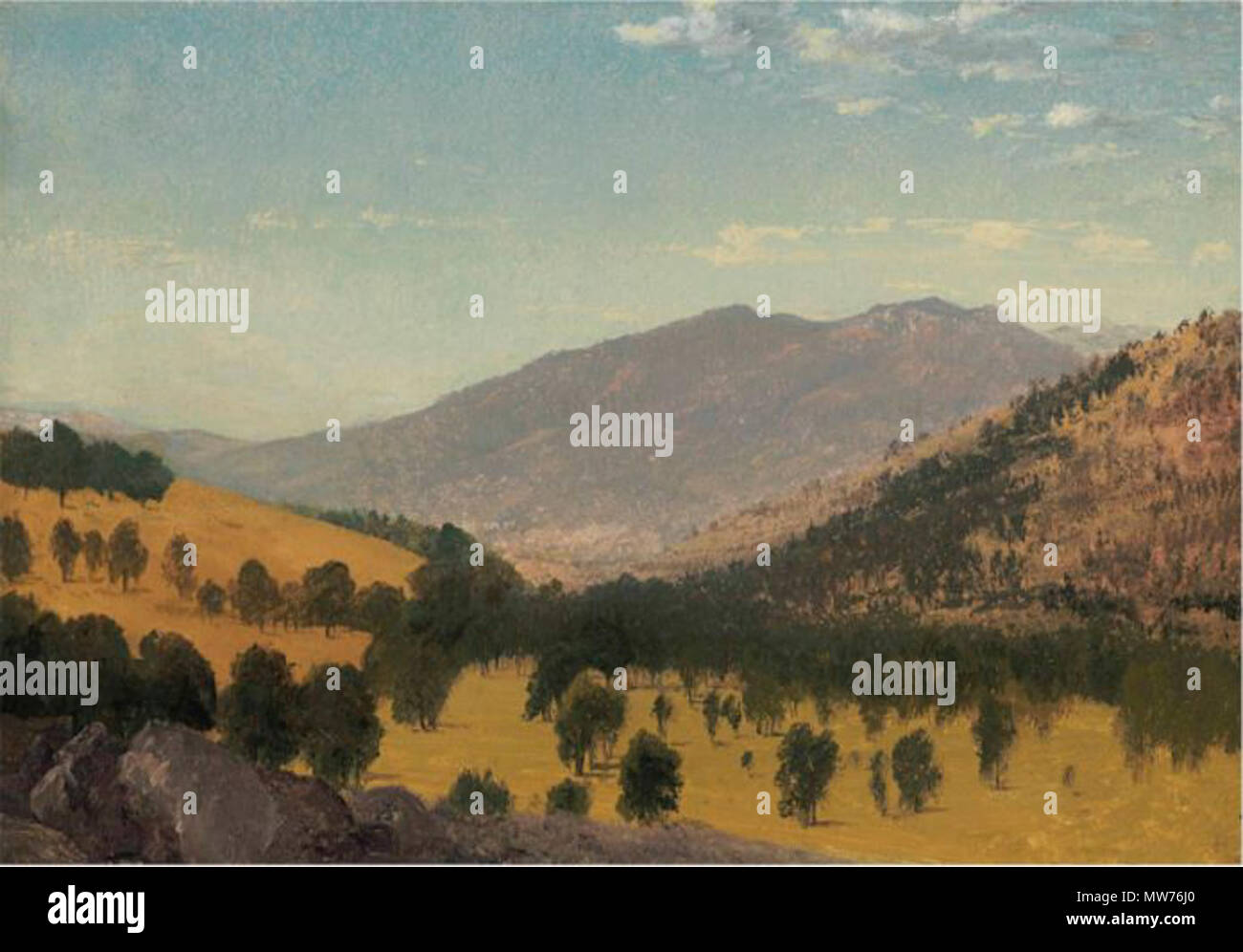 . Bergen Park, Colorado. Im Jahre 1870 gemalt. 80 Bergen Park, Colorado Stockfoto