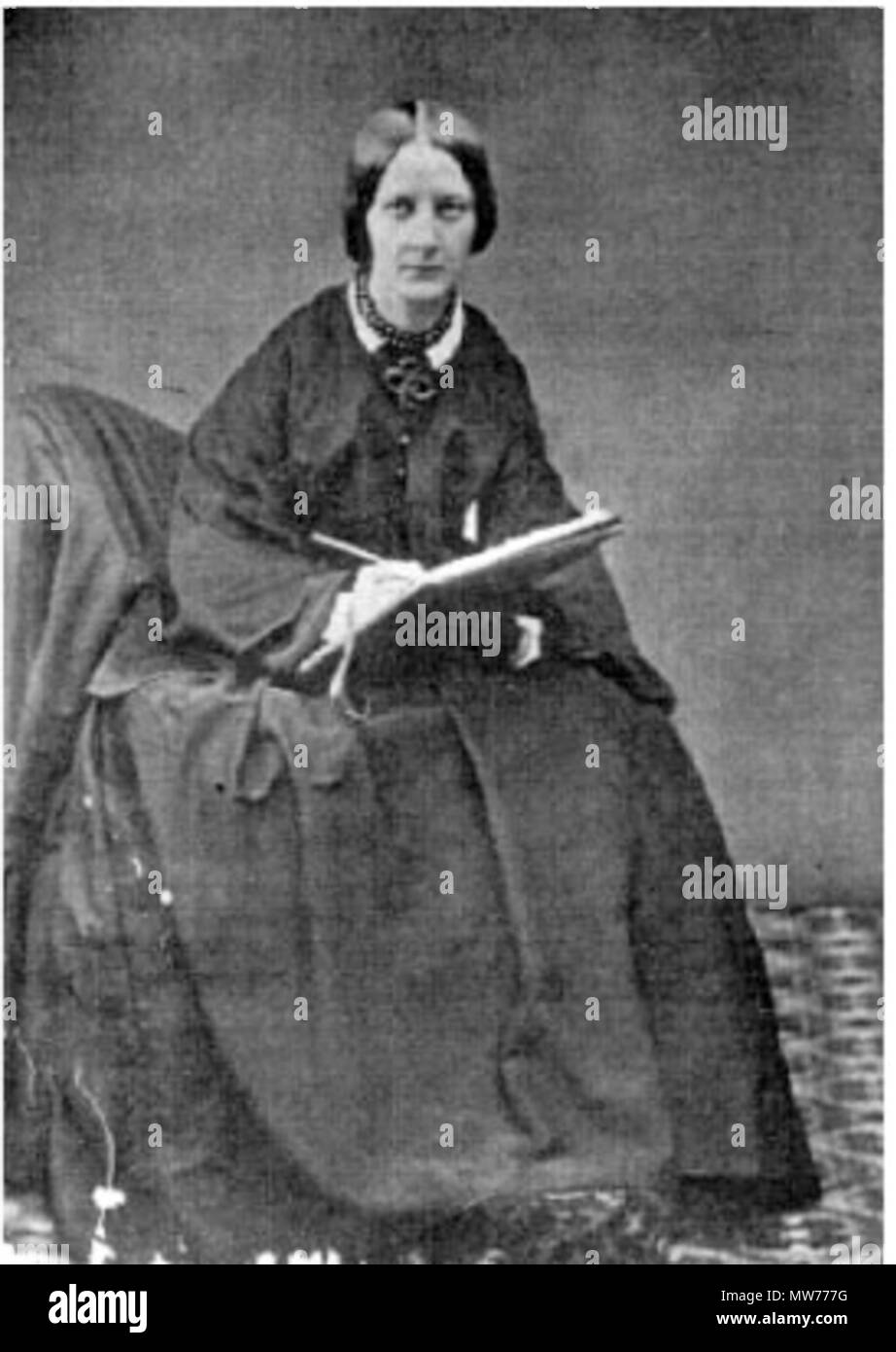 . Englisch: Portrait von Jemima Blackburn (geb. Wedderburn) (1823-1909). ca. 1880. Unbekannt 313 Jemima Blackburn Stockfoto