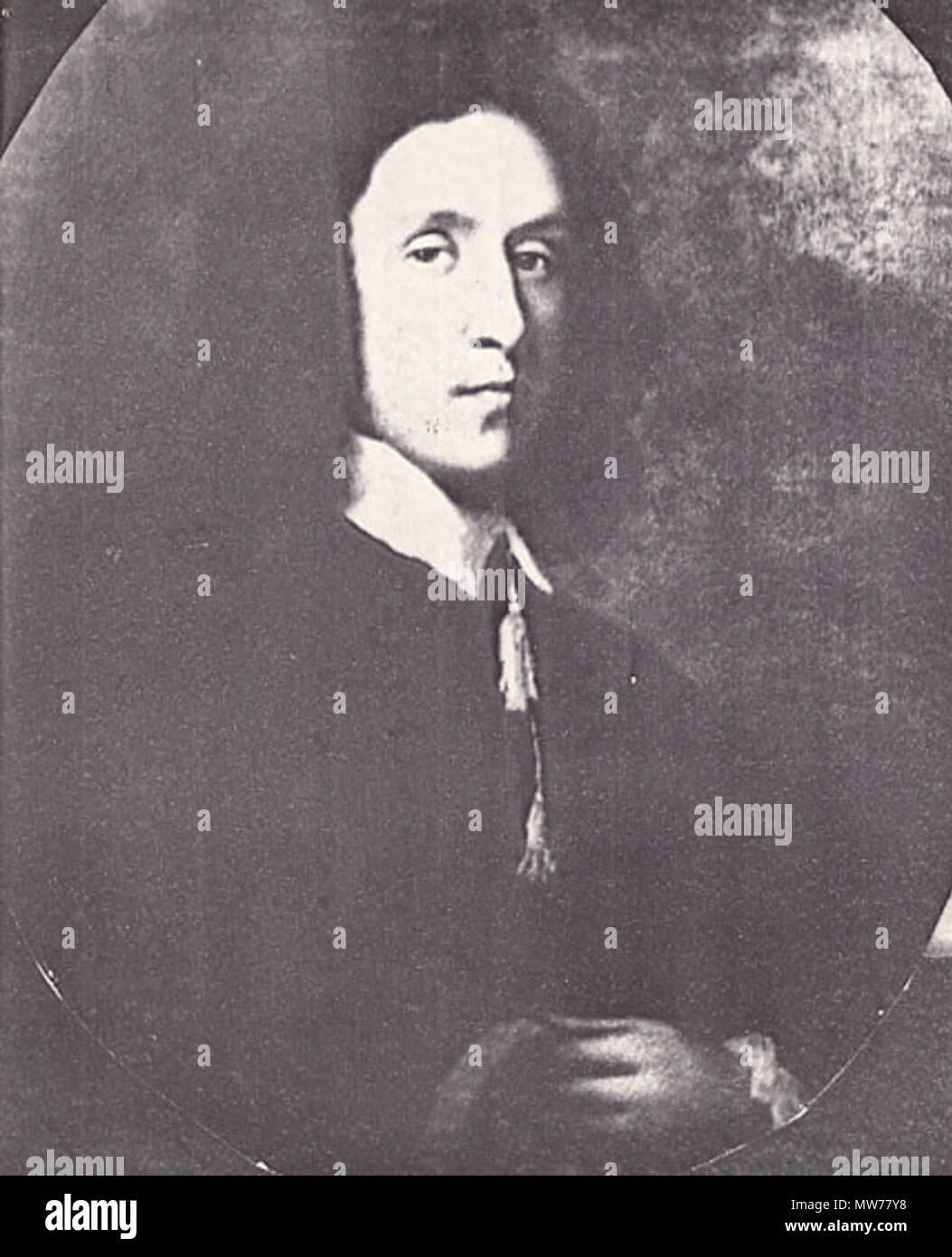 . Englisch: Portrait von Oberst John Seite (1628 - 1692) von Eastman Johnson, basierend auf einer früheren Portrait von Sir Peter Lely. Von Helen Adele James de Montel besessen. . 1876 321 John Seite Mitte Plantage portrait Stockfoto