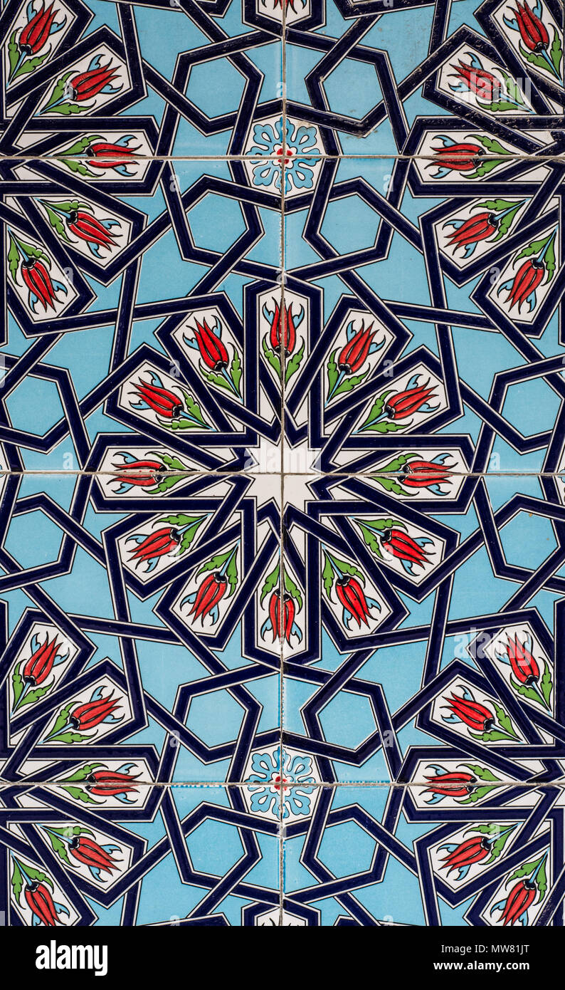 Berühmte Stadt kütahya Fliese Stockfoto