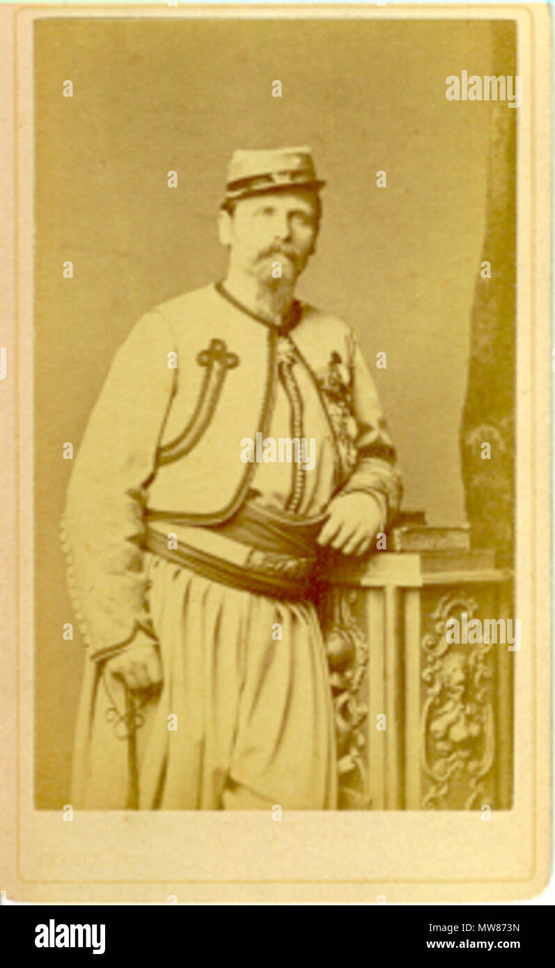 . Français: Athanase Charles Marie (18 Juin 1832 - Sainte-Reine-de-Bretagne † 9. Oktober 1911 - Saint-Père-Marc-en-Poulet), 2e Baron de La brigade Contrie, général de, Officier de la Légion d'Honneur (29. juillet 1871). 19 61 Athanase de Charette de La Contrie (1832-1911) 3. Stockfoto