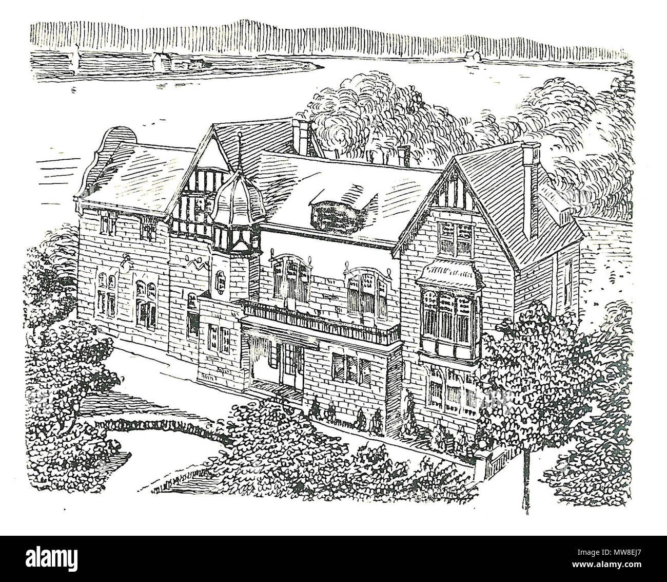 . Englisch: ehemaliges Haus der studentischen Vereinigung de: Corps Palatia Bonn in Bonn/Deutschland, I. in der Fährgasse 1 English: früheres Haus des De: Corps Palatia Bonn, I. in der Fährgasse 1. Vor 1910. Unbekannt 90 Bonn Palatia-Haus Stockfoto