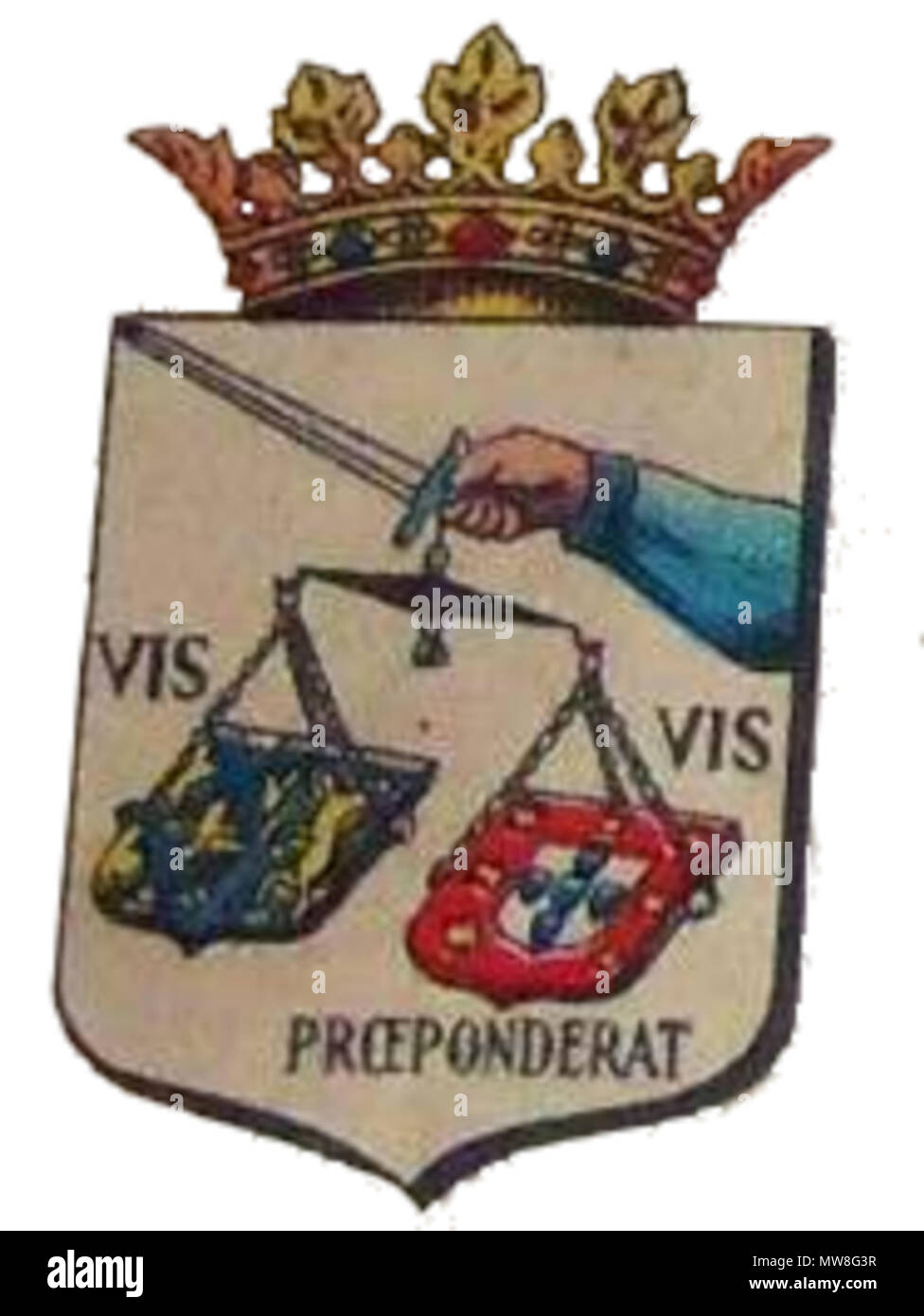 96 Brasão São Luís do Maranhão (1674) Stockfoto