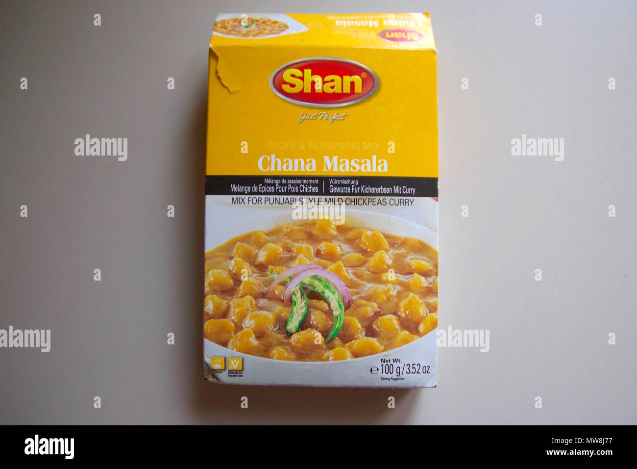 Shan indischen Gewürzen Würzmischung für Chana Masala Stockfoto