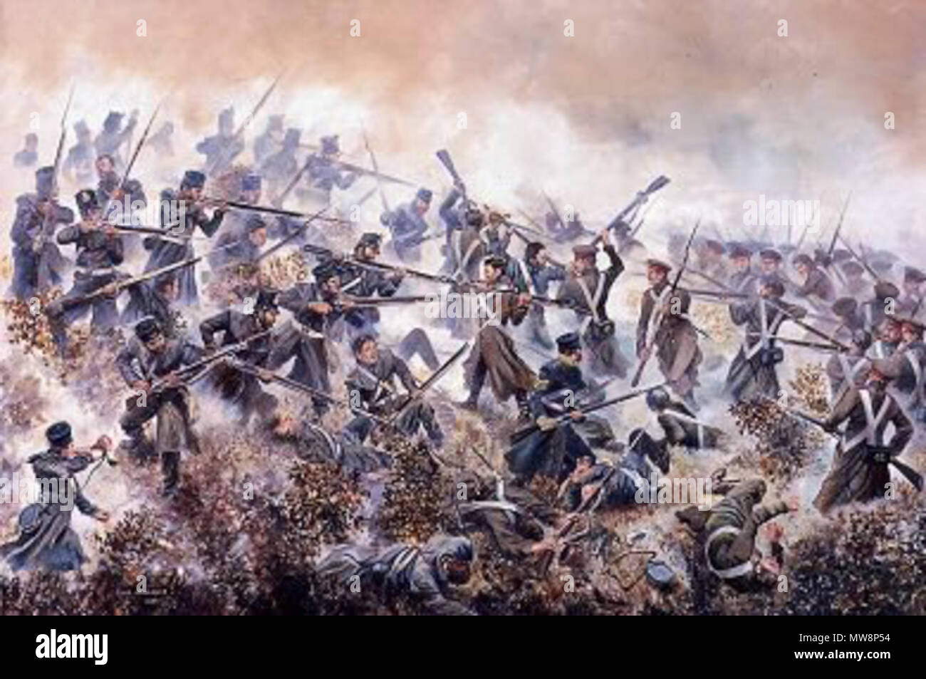 . Englisch: Foto der Schlacht von Inkermann. 5. November 1854. David Rowlands 75 Schlacht von Inkermann von David Rowlands Stockfoto