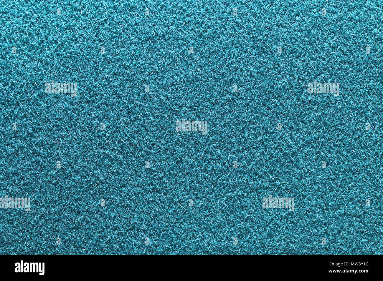 Hellblau flauschigen Material Textur. Himmel blau Detaillierte Fasern flauschige Oberfläche Hintergrund. Stockfoto