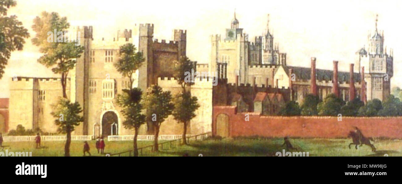 . Detail: Nonsuch Palace. Anfang des 17. Jahrhunderts. Unbekannt, flämischen Schule Alternative Namen Flämischen Primitiven, frühen niederländischen Malerei Beschreibung flämischen Maler arbeiten Zeitraum zwischen dem zweiten Viertel des 16. Jahrhunderts und dem zweiten Viertel des 17. Jahrhunderts 448 Nonsuch Flämischen detail Stockfoto