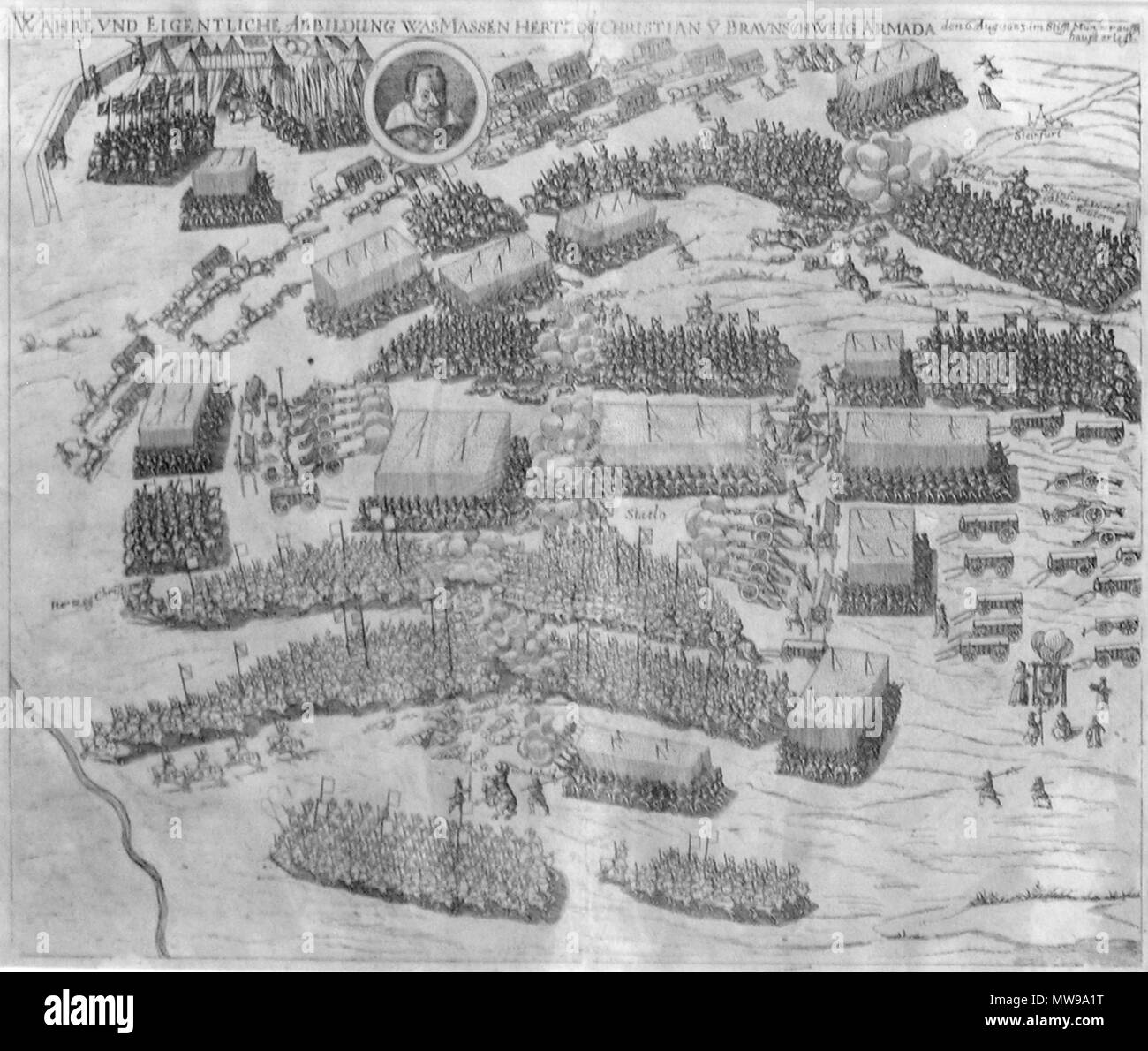 546 Schlacht bei Stadtlohn Stockfoto