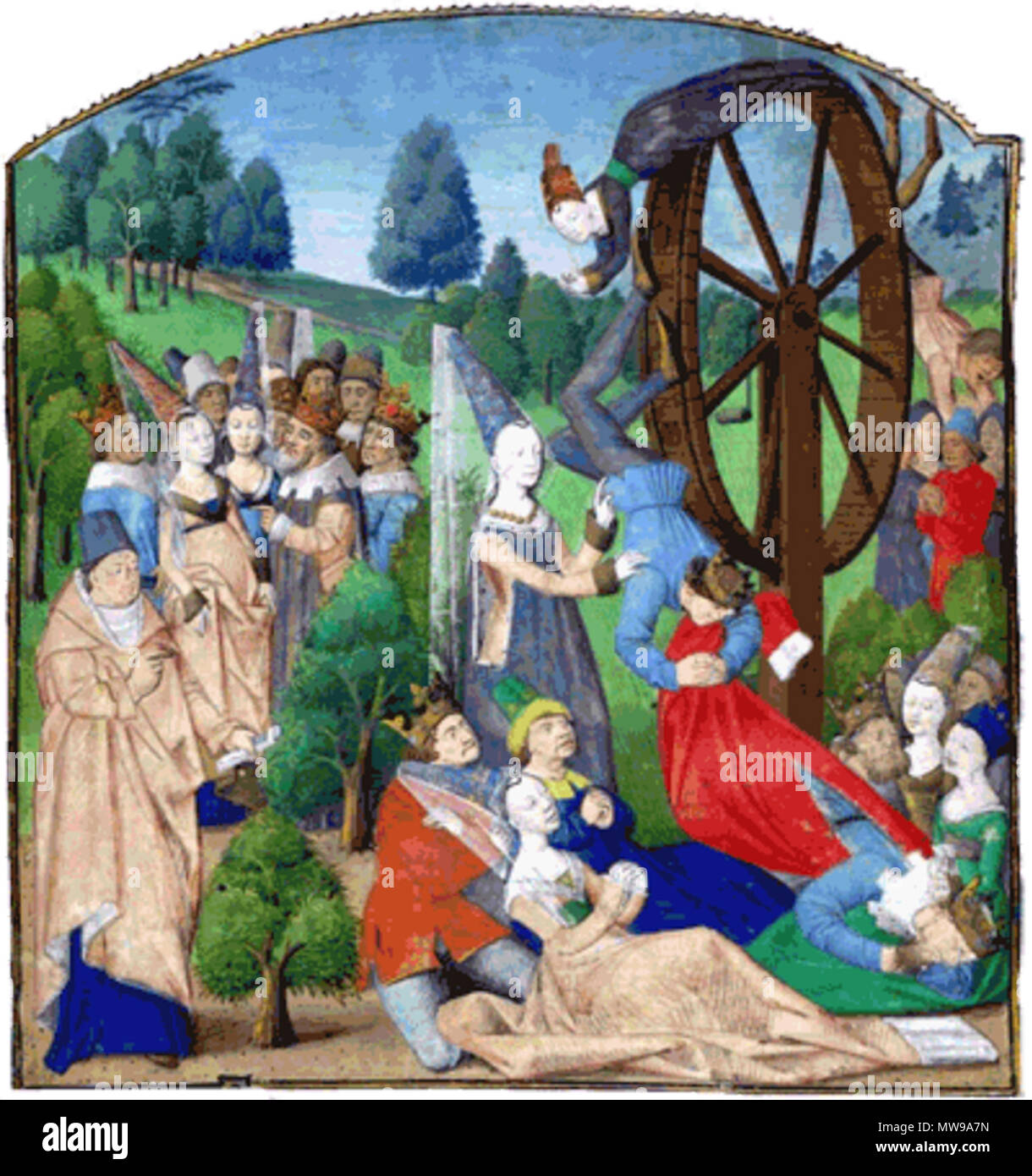 . De casibus. 15. Anonym 89 Boccaccio ---1 Stockfoto