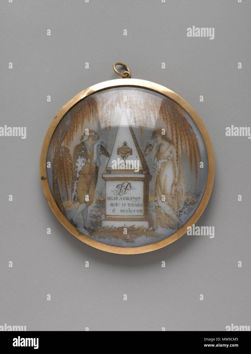 . Bildnis eines Herrn/Trauer Stück. ca. 1797 100 Brooklyn Museum - Bildnis eines Herrn Trauer Stück Stockfoto