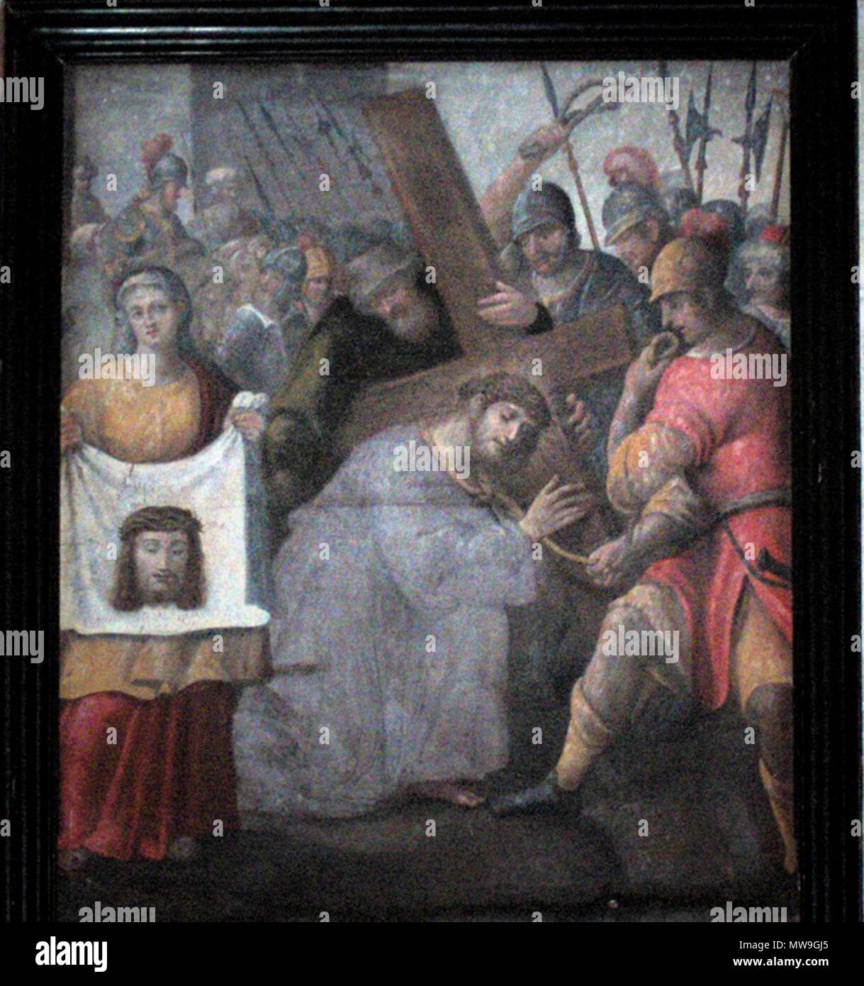 . "Schleier der Veronika" (anonyme Artist) (17. c.); Kathedrale von Évora, Portugal. 25. September 2006. Georges Jansoone 199 Evora 77 Stockfoto