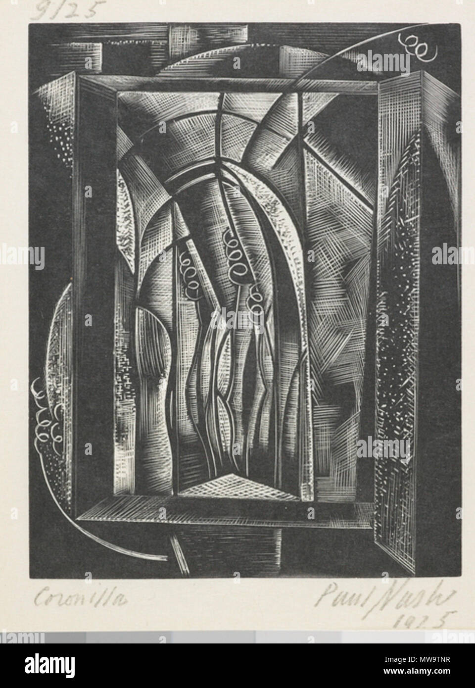 . Englisch: Coronilla, 1925, von Paul Nash. Geschenk des Rex Nan Kivell, 1953. Te Papa (1953-0003-230). 1925. Paul Nash (1889-1946) 143 Coronilla, 1925, von Paul Nash Stockfoto