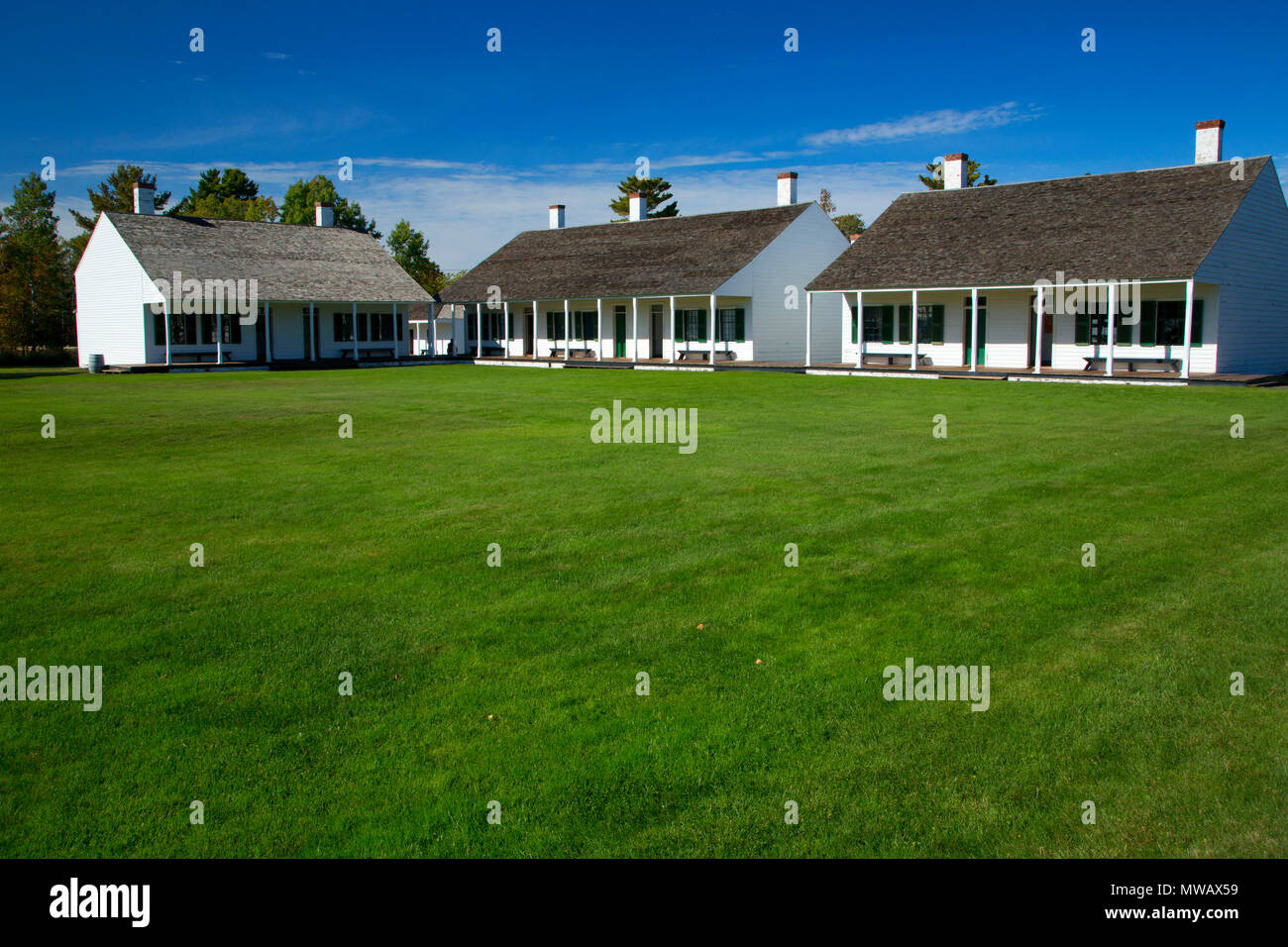 Officer's Quarters, Fort Wilkins Historic State Park, Michigan Stockfoto