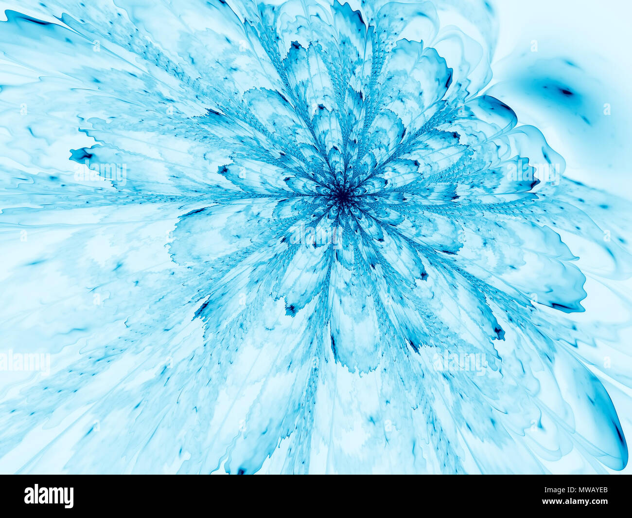 Ungewöhnliche Blume - Abstrakt Digital erzeugte Bild Stockfoto
