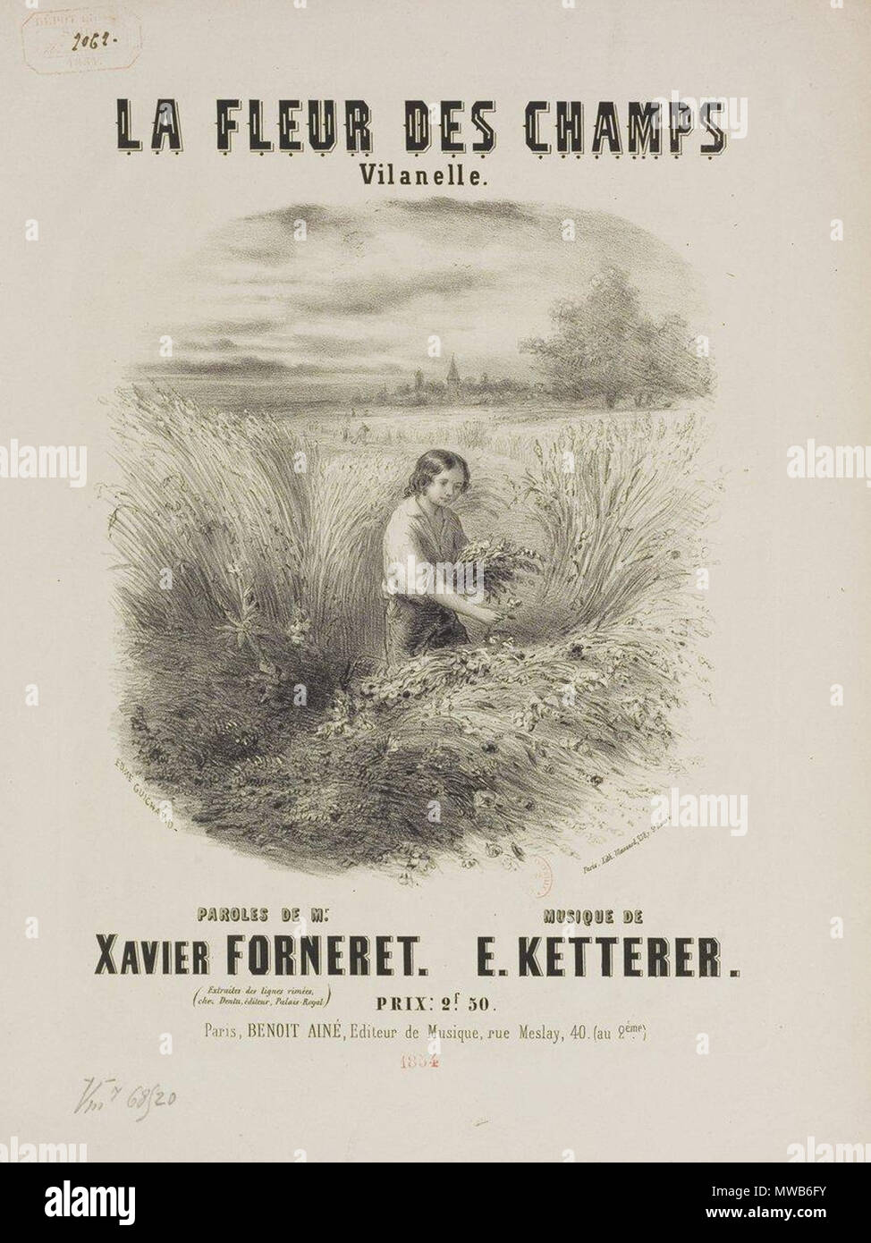 . Français: forneret Ketterer - La fleur des Champs. 29 Mai 2014, 13:19:21. Xavier Forneret (1809-1884) - eugène Ketterer (1831-1870) 212 Forneret Ketterer - La fleur des Champs Stockfoto