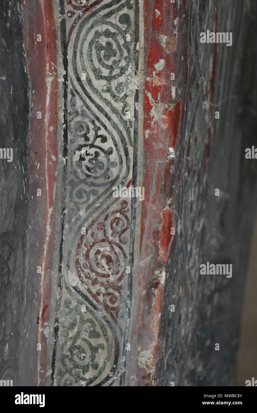 . Македонски: Фрески Црквата во "Св. "Лесновскиот архангел Михаил Манастир во Лесново прилепско пробиштипско, Englisch: Fresken in der Kirche des Erzengels St. Michael in Lesnovo, Mazedonien Русский: Фресок Лесновского монастыря Македония. 14. Jahrhundert AD. Unbekannt 227 Fresken aus der der Erzengel Michael Kirche von Lesnovo 0176 Stockfoto