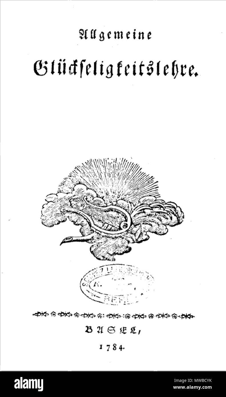 228 Frey Allgemeine Glückseligkeitslehre Stockfoto
