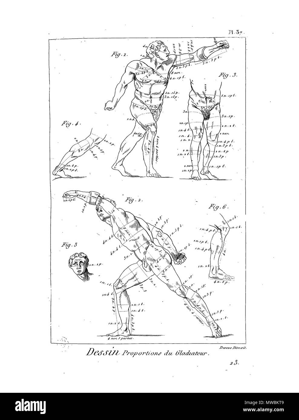 . Français: Planche. 23. Februar 2016. Panckoucke 187 Enc Meth-Bx Arts-Pl-Im 40 Stockfoto
